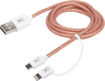 صورة Xtorm USB cable 2 m USB A Micro-USB B/Lightning Red,White