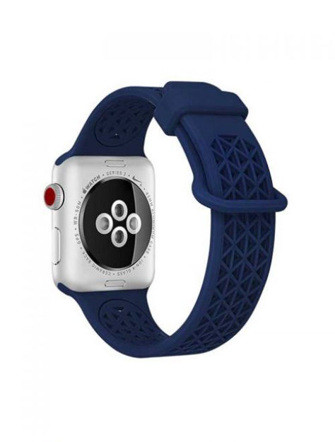 صورة More.Plus Apple Watch 38/40 MM Silicone Sports Strap Navy