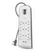 صورة Belkin 6 Way Surge Protection with 2 USB White