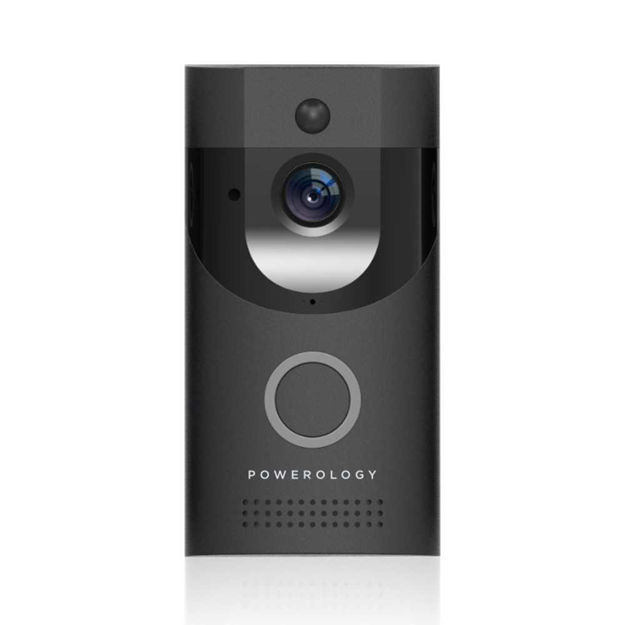 صورة Powerology Smart Video Doorbell - Black