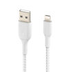 صورة BELKIN 2M PREMIUM BRAIDED USB-A to LIGHTINING CABLE WHITE