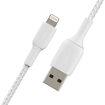 صورة BELKIN 2M PREMIUM BRAIDED USB-A to LIGHTINING CABLE WHITE