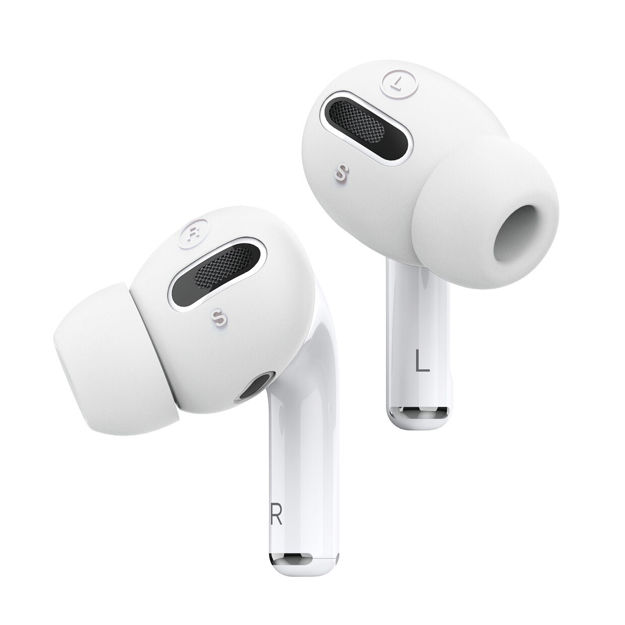 صورة Elago Airpods Pro Earbuds Cover Plus with 6 Pairs Integrated Tips White