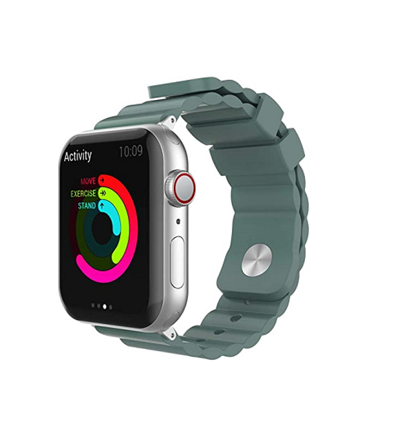 صورة Ahastyle Apple Watch Band 42/ 44mm Rugged Design Silicon - Green
