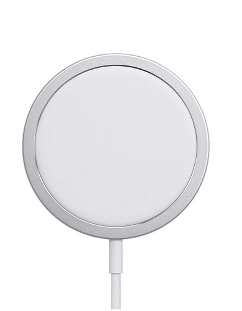 صورة Green Wireless Magnetic Charger 15W for iPhone 12 Series - White