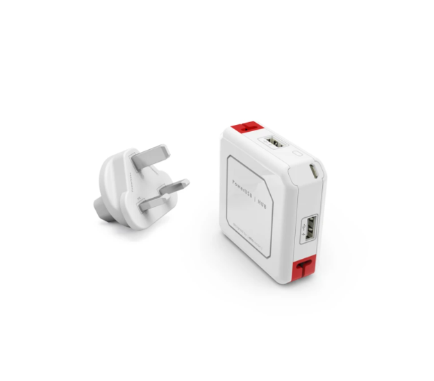 صورة Allocacoc 5000mAh charger and four USB ports with integrated power bank white