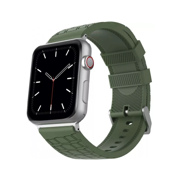 صورة Ahastyle Apple Watch Band 42/ 44mm Texture Premium Silicon - Green