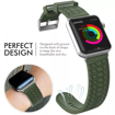 صورة Ahastyle Apple Watch Band 42/ 44mm Texture Premium Silicon - Green