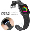 صورة Ahastyle Apple Watch Band 42/ 44mm Texture Premium Silicon - Cool Gray