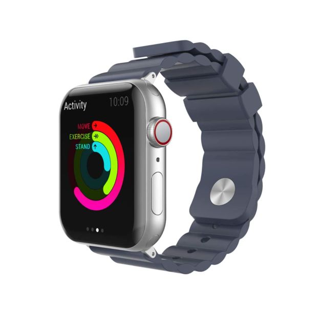 صورة Ahastyle Apple Watch Band 42/ 44mm Rugged Design Silicon - Gray