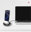 صورة Adam Elements OMNIA M2 Magnetic 2 in 1 Wireless Charging Dock Black