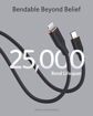 صورة Anker 3ft Powerline III Flow USB-C to Lightning Cable, Black