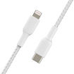 صورة BELKIN 2M BOOST CHARGE Braided USB-C to Lightning Cable WHITE