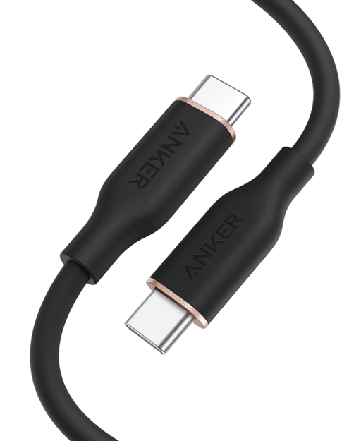 صورة Anker 6ft 100W Poweline III Flow USB-C to USB-C Cable Black