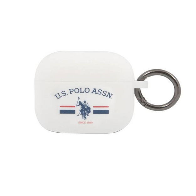 صورة U.S. POLO ASSN. AIRPODS 3 SILICON HORSE FLAG, WHITE