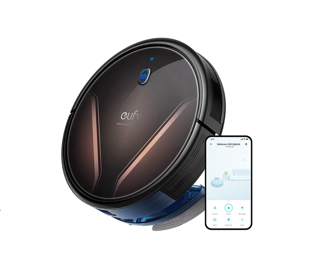 صورة Eufy RoboVac G20 Hybrid Robot Vacuum Cleaner, Black