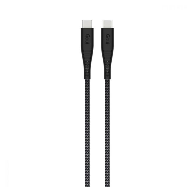 صورة Goui 1.5M 100W Super Fast  USB-C to USB-C Cable, Gray