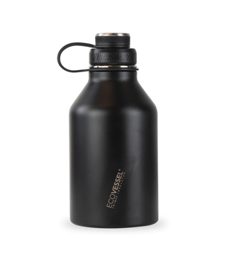 EcoVessel Black Shadow Boulder Water Bottle 24 oz