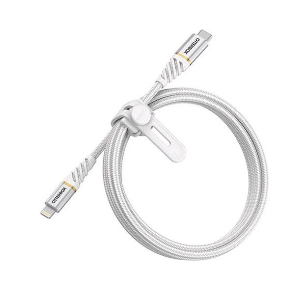 صورة OtterBox 1M Premium Cable USB-C to Lightning, White