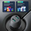 صورة RavPower PD Pioneer 50W 2-Port car Charger, Black