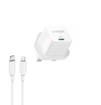 صورة Anker PowerPort III 20W Cube with 3ft Charging Cable, White