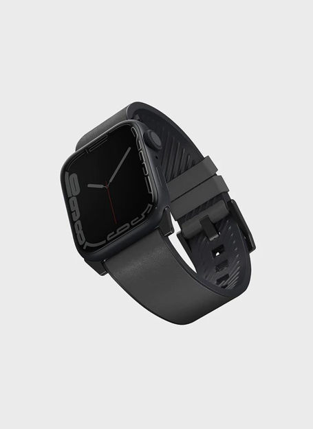 صورة UNIQ APPLE WATCH 49|45|44|42MM STRADEN LEATHER STRAP, GRAY