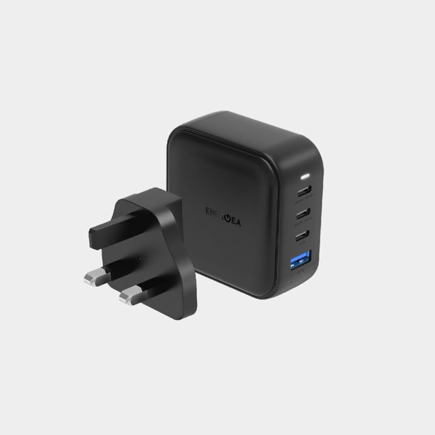 صورة Energea 100W Travelite GaN100 USB-C Smart Wall Charger, Black