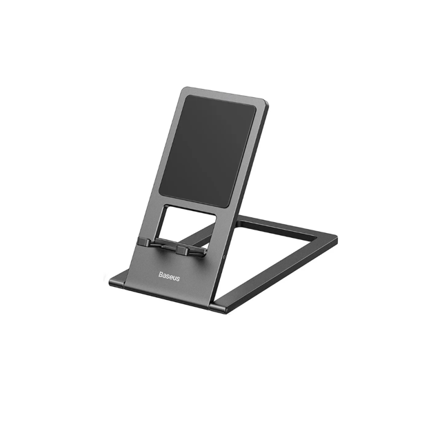 صورة Baseus Foldable Metal Desktop Holder, Gray