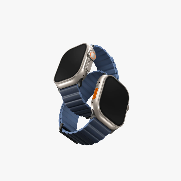 صورة UNIQ APPLE WATCH STRAP 49|45|44|42MM REVIX PREMIUM, FRUSSIAN/MIST BLUE