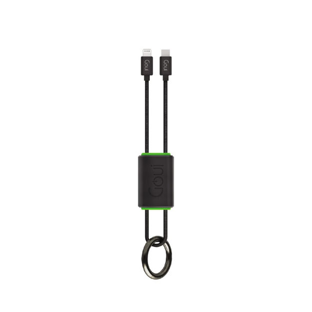 صورة Goui 27cm Lock Lighting Key Chain Cable, Black