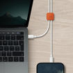 صورة Uniq Pod Cable Organization Buttons Pack with Adhesive, Deep Orange