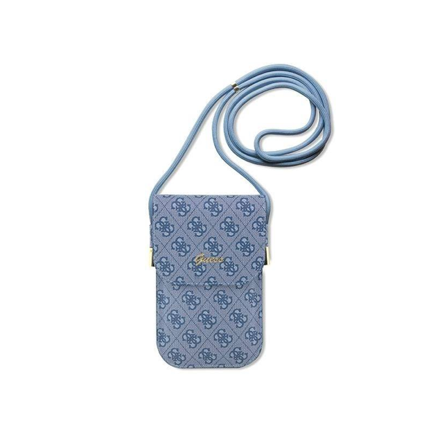 صورة Guess 4G Cord Script Wallet Bag, Blue