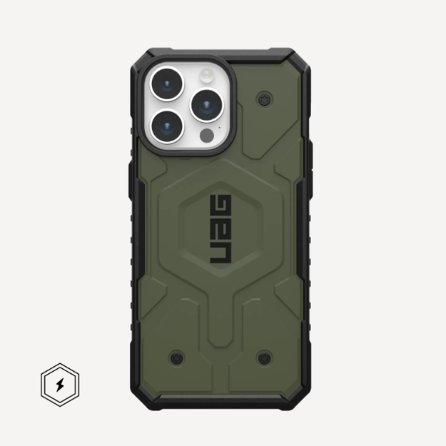 صورة UAG iPhone 15 Pro MagSafe Pathfinder Case, Olive Drab