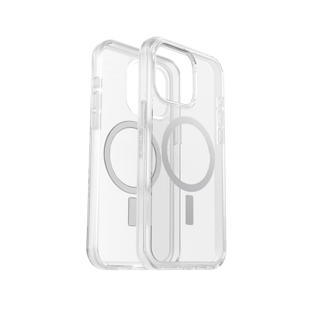 صورة OtterBox iPhone 15 Pro Symmetry Clear MagSafe Case, Clear