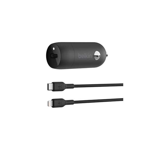 صورة Belkin 30W USB-C PPS Car Charger with 1M CL Cable, Black