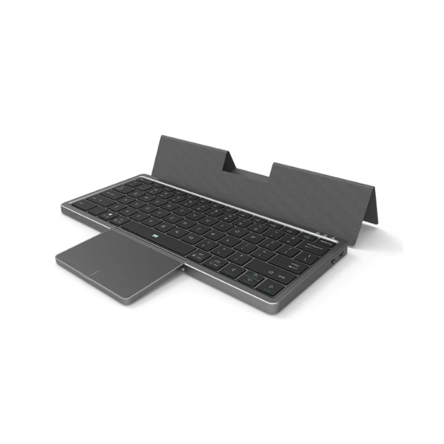 صورة New Concept KF8700 Keyboard with Rotatable Touchpad, Gray