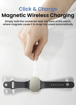 صورة Brave BWC-22 Magnetic Apple Watch Wireless Charger, White