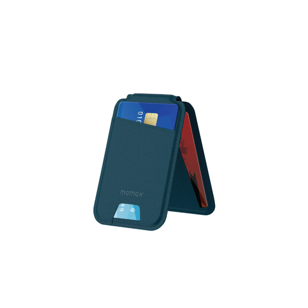 صورة MOMAX 1-WALLET MAGNETIC STAND CARD HOLDER, BLUE