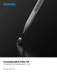 صورة MOMAX MAG.LINK PRO MAGNETIC CHARGING ACTIVE STYLUS PEN, GREY