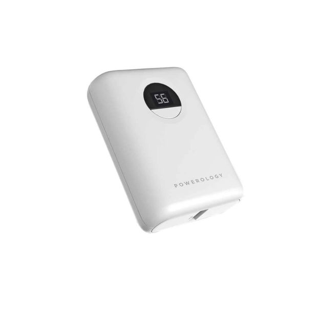 صورة Powerology 10000mAh Compact Power Bank, White