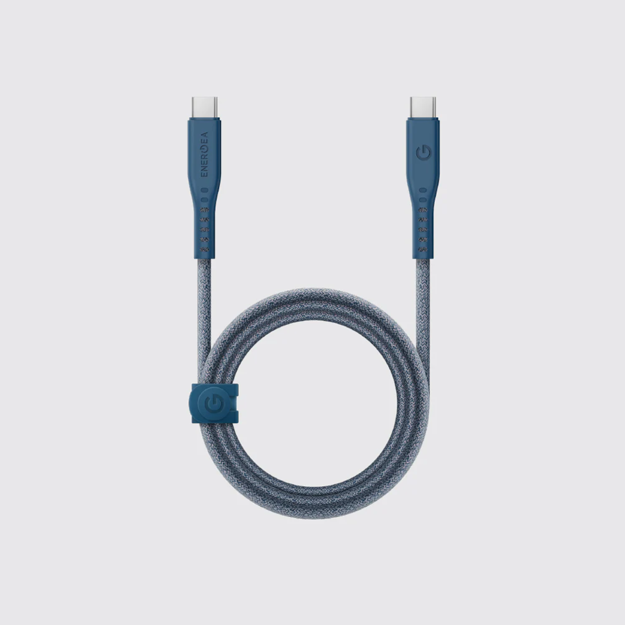 صورة Energea Flow 240W 1.5M USB-C to USB-C PD Cable, Blue