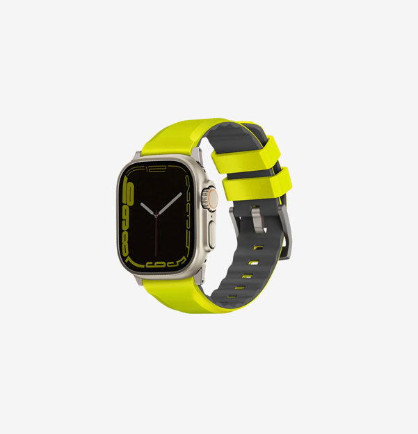 صورة UNIQ APPLE WATCH 41|40|38MM LINUS SILICON STRAP, LIME GREEN