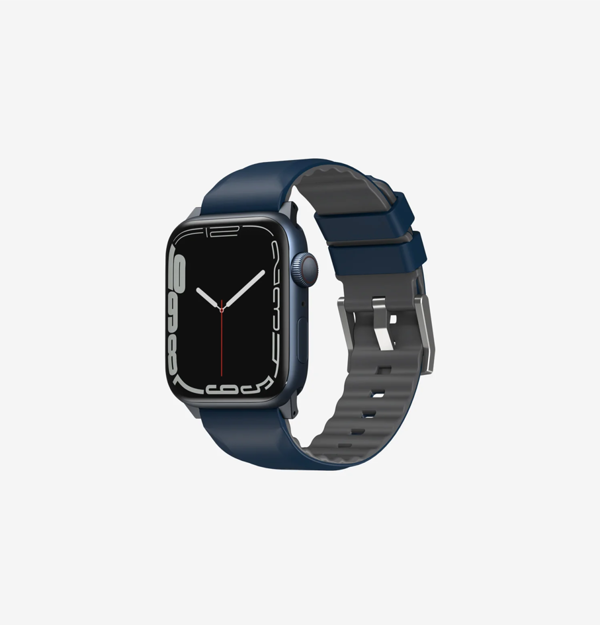 صورة UNIQ APPLE WATCH 49|45|44/42MM LINUS SILICON STRAP, BLUE