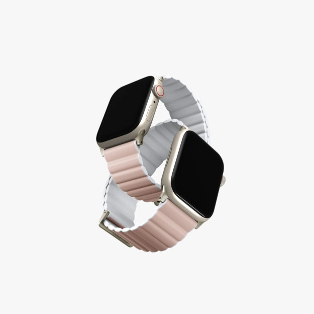 صورة UNIQ APPLE WATCH STRAP 49|45|44|42MM REVIX, BLUSH (PINK/WHITE)