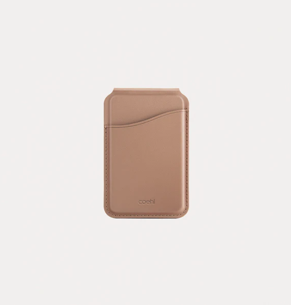 صورة UNIQ COEHL ESME MAGNETIC CARD HOLDER WITH MIRROR, DUSTY NUDE