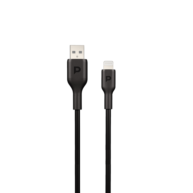 صورة Powerology 1.2M USB-A Lightning Cable, Black