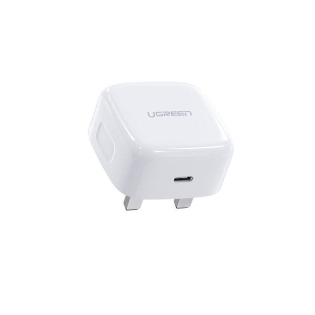 صورة UGREEN PD20W Fast Charger UK, White