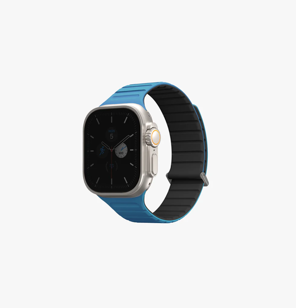 صورة UNIQ APPLE WATCH STRAP 49|45|44|42MM REVIX EVO, PACIFIC BLUE/BLACK