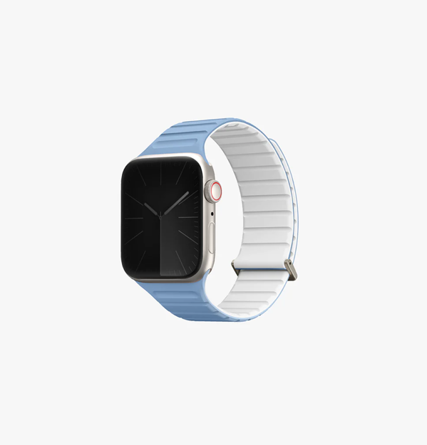 صورة UNIQ APPLE WATCH 41/40/38MM REVIX EVO, POWDER BLUE/WHITE