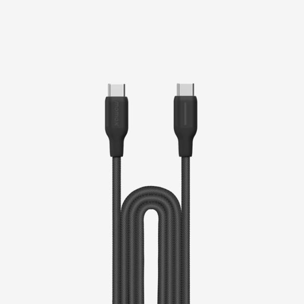 صورة Momax 2m 100W 1-Link Flow USB-C to USB-C Cable, Black